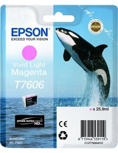 Epson T7606 - Dauphin - Vivid magenta clair - Cartouche d'encre Epson