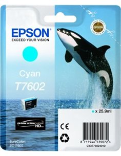 Epson T7602 - Orque - Cyan -Cartouche d'encre Epson