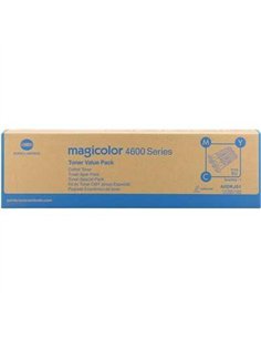 Konica Minolta MagiColor 4650/4690MF/4695MF - Pack de 3 Cartouches Toner - Cyan - Magenta - Jaune - A0DKJ52