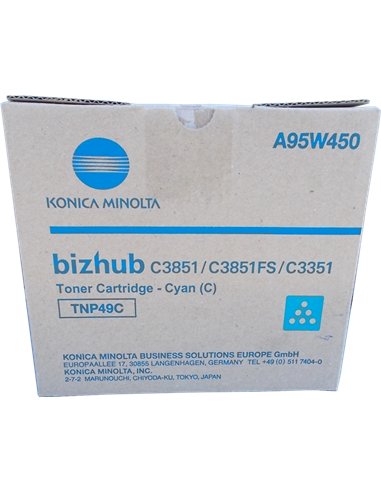 Konica Minolta TNP49 - Cyan - TNP49C/A95W450