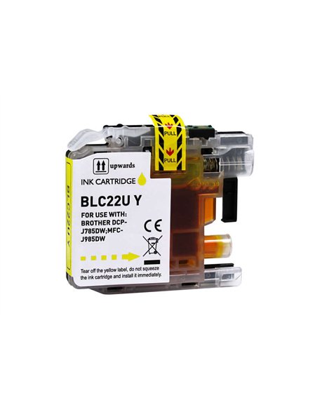 Brother LC22U - Jaune - Compatible - Remplace LC22UYBP