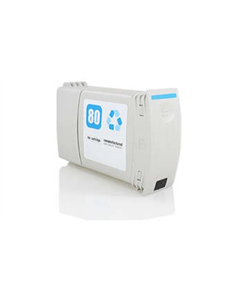 HP 80 - Cyan - Compatible - Remplace C4846A