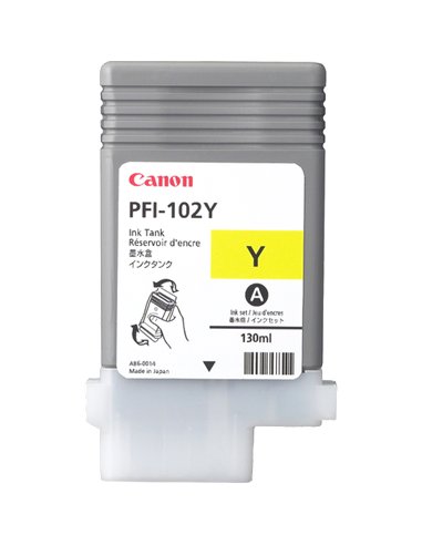 Canon PFI102 - Jaune - 0898B001