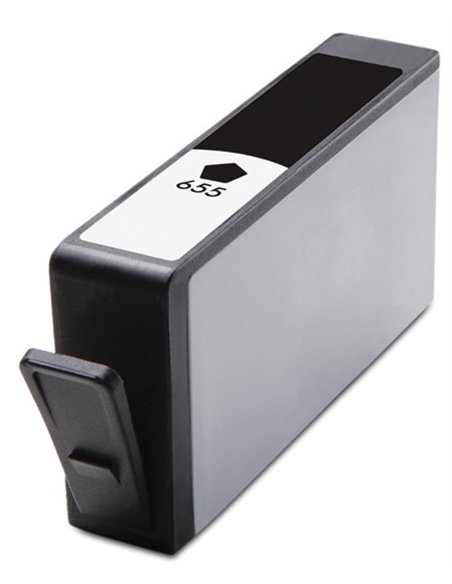 HP 655 - Noir - Compatible - Remplace CZ109AE