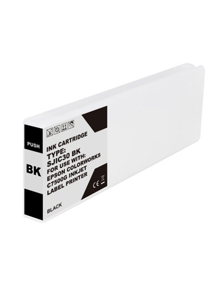 Compatible Epson SJIC30P - C33S020639/SJIC30PK - Noir