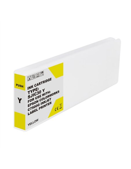 Compatible Epson SJIC30P - C33S020642/SJIC30PY - Jaune