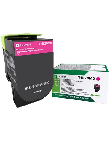 Lexmark X317 - Majenta - Cartouche de Toner Lexmark LCCP, LRP