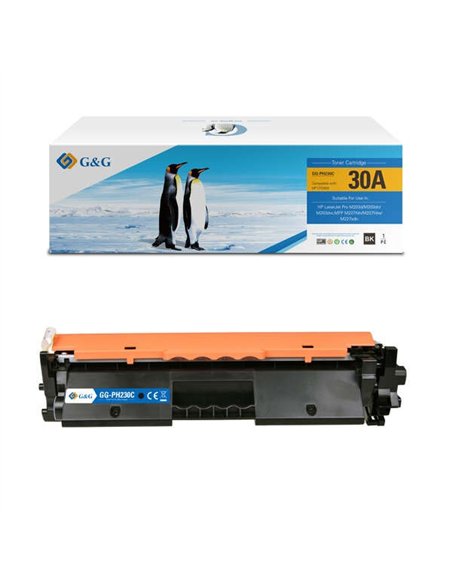 Compatible G&G HP Cf230A - 30A - Canon 051 - 2168C002 - Noir - Toner