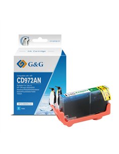 Cartouche d'encre générique cyan G&G HP 920XL - Remplace CD972AE