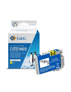 G&G Epson T2714/T2704 (27XL) Cartouche d'encre générique jaune – Remplace C13T27144012/C13T27044012