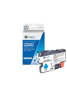G&G Brother LC3235XL/LC3233 Cartouche d'encre générique cyan – Remplace LC3235XLC/LC3233C