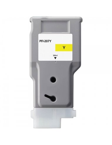 Compatible CANON PFI207 - PFI207Y - 8792B001 - Jaune