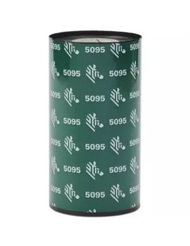 Zebra ZipShip 5095 Lot de 12 rubans de transfert thermique - Rubans de Résine - Diamètre 12.7mm