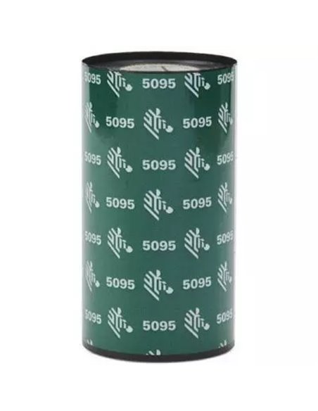 Zebra ZipShip 5095 Lot de 12 rubans de transfert thermique - Rubans de Résine - Diamètre 12.7mm