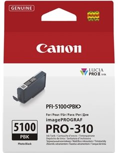 Canon PFI5100 Noir Photo Cartouche d'encre - PFI5100PBK/6952C001