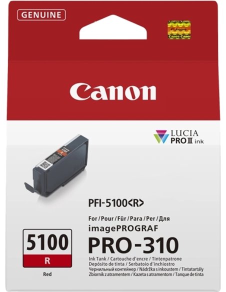 Canon PFI5100 Rouge Cartouche d'encre - PFI5100R/6958C001