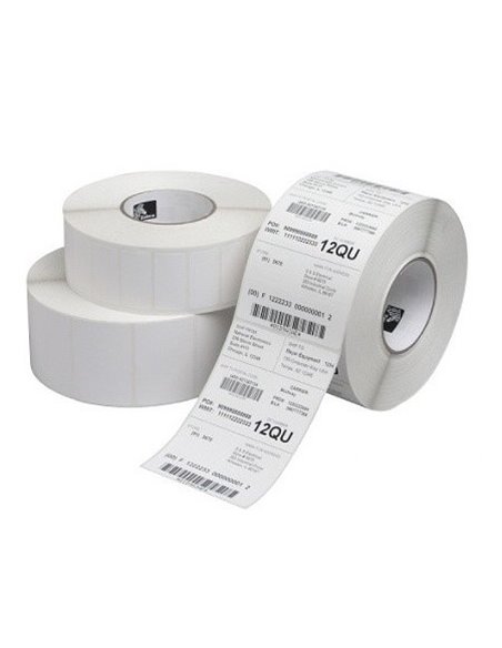Zebra Z-Select 2000T Pack de 12 Rollos de Etiquetas Termicas es 75x51mm - Adhesivo Permanente - 1370 Unités x Rollo - 800273-205