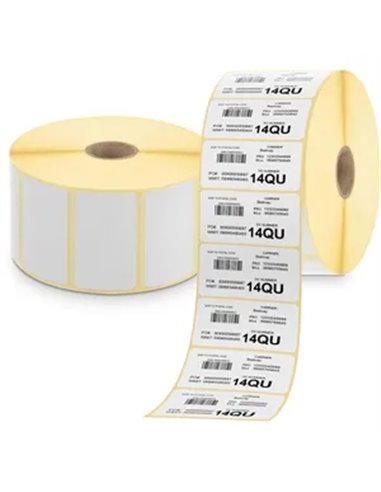 Zebra Z-Perform 1000T Pack de 12 Rollos de Etiquetas es Perforadas 38x25 mm - 2580 Unités por rollo - 880003-025D