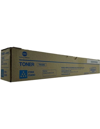 Konica Minolta TN328 Cyan Cartouche de Toner - AAV8450/TN328C