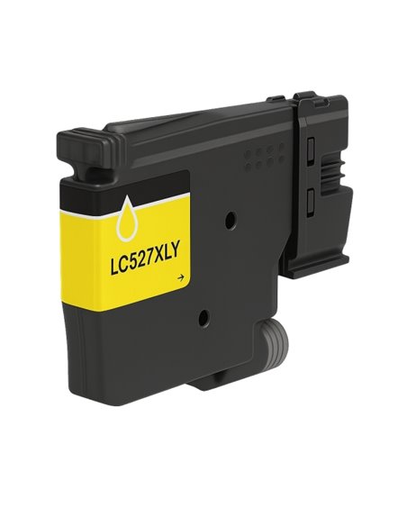 Brother LC527XL Jaune Cartouche d'encre Pigment Compatible - LC527XLY/LC527Y