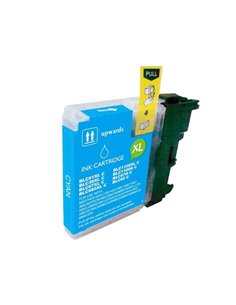 BULK - Brother LC980XL/LC1100XL/LC985XL Cyan Cartouche d'encre Compatible - LC980C/LC1100C/LC985C