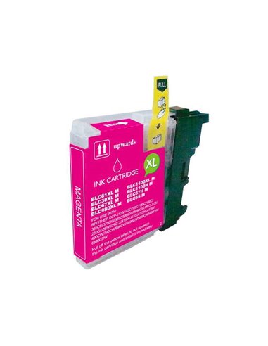 BULK - Brother LC980XL/LC1100XL/LC985XL Magenta Cartouche d'encre Compatible - LC980M/LC1100M/LC985M