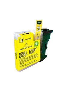BULK - Brother LC980XL/LC1100XL/LC985XL Jaune Cartouche d'encre Compatible - LC980Y/LC1100Y/LC985Y