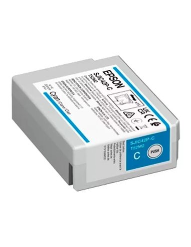 Epson SJIC42P-C Cyan Cartouche d'encre - C13T52M240