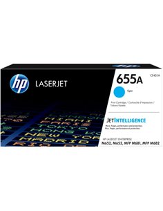 HP CF451A Cyan Cartouche de Toner - 655A