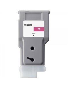 Canon PFI206 Magenta Cartouche d'encre Pigment Compatible - PFI206M/5305B001