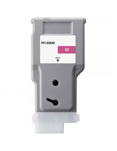 Canon PFI206 Magenta Cartouche d'encre Pigment Compatible - PFI206M/5305B001