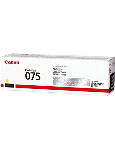Canon 075 Jaune Cartouche de Toner - 6362C002