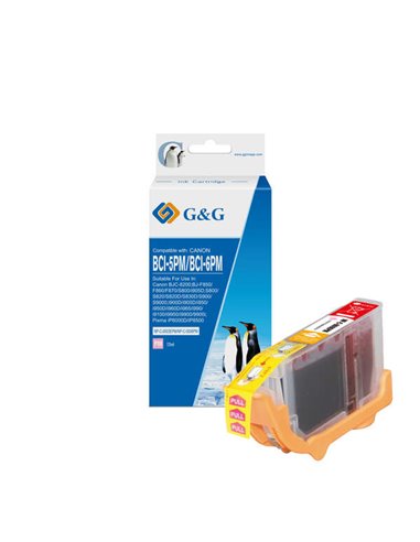 G&G Canon BCI6/BCI5/BCI3 Magenta Photo Cartouche d'encre Compatible - 4710A002