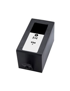 Compatible HP 924e XL Noir Cartouche d'encre - 4K0V0NE/4K0U6NE (Puce renforcée contre les mises à jour)