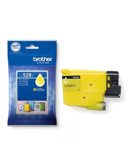Brother LC528 Jaune Cartouche d'encre - LC528Y