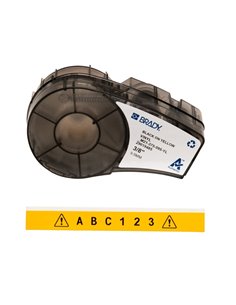 Brady M21-375-595-YL Ruban de Etiquetas Vinilo - Texte Noir sur fond Jaune - largeur 9.53mm x 6