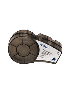 Brady M21-500-499 Ruban de Etiquetas Tela de Nylon - Texte Noir sur fond Blanc - largeur 12