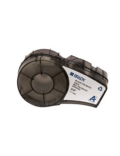 Brady M21-750-595-WT Ruban de Etiquetas Vinilo - Texte Noir sur fond Blanc - largeur 19