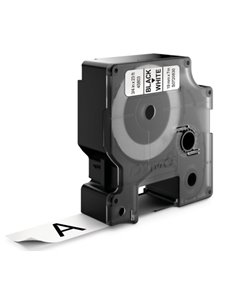 Dymo D1 45803 Ruban de Etiquetas para Rotuladora - Texte Noir sur fond Blanc - largeur 19mm x Largo 7m