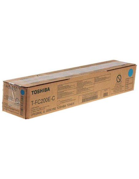 Toshiba T-FC200EC Cyan Cartouche de Toner - 6AJ00000259/6AJ00000195/6AJ00000119