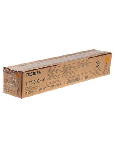 Toshiba T-FC200EY Jaune Cartouche de Toner - 6AJ00000262/6AJ00000198/6AJ00000131