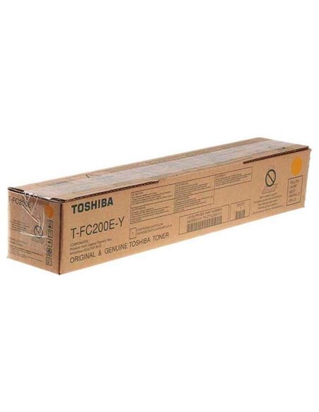Toshiba T-FC200EY Jaune Cartouche de Toner - 6AJ00000262/6AJ00000198/6AJ00000131