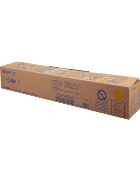 Toshiba T-FC50EY Jaune Cartouche de Toner - 6AJ00000111/6AJ00000225/6AJ00000299