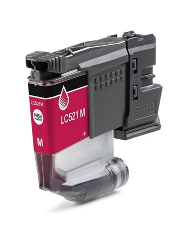 Brother LC521 Magenta Cartouche d'encre Compatible - LC521M