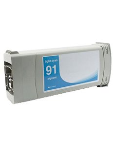 Compatible HP 91 Cyan Light Cartouche d'encre Pigmenté - C9470A