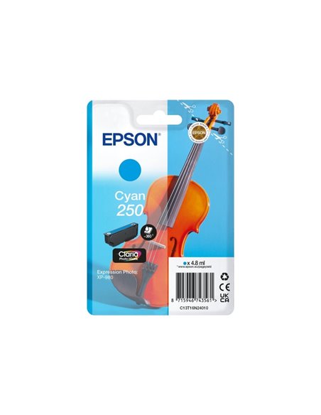 Epson 250 Cyan Cartouche d'Encre - C13T16N24010