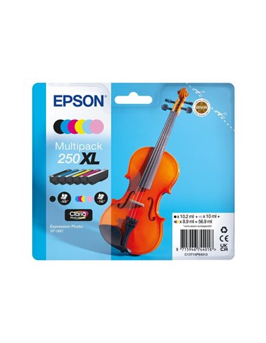 Epson 250XL Pack de 6 Cartouches d'encre es - C13T16P84010