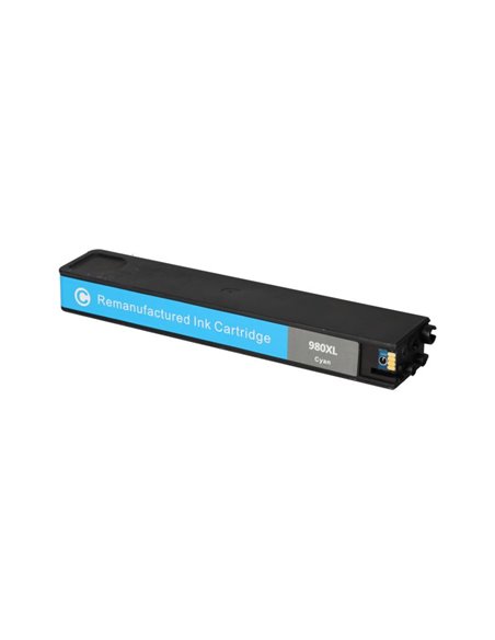 Compatible HP 980 Cyan Cartouche d'Encre Pigmentada - Remplace D8J07A