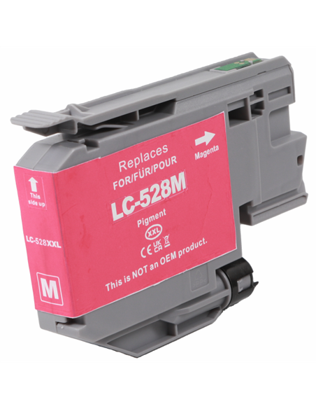 Compatible Brother LC528XL Magenta Cartouche d'Encre Pigmentada - Remplace LC528XLM