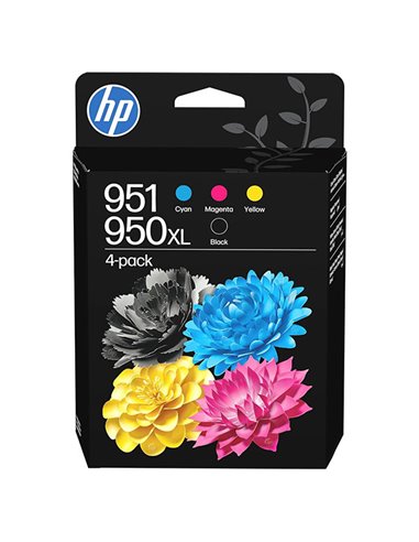 HP 951CMY/950XL Pack de 2 Cartouches d'encre es Noir et Couleur - C3WK1AE